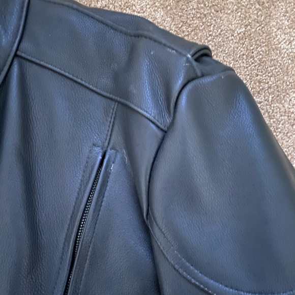 U.S. Made CO. Leather Motorcycle Jacket Size 44 - Picture 4 of 12